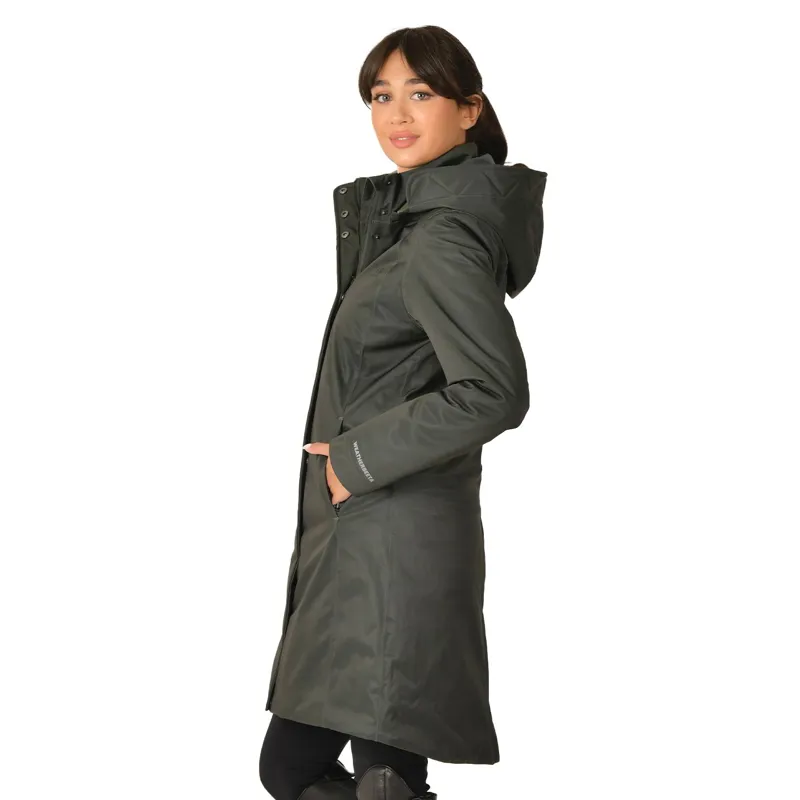WeatherBeeta All Purpose Womens Waterproof Longline Jacket - Green-3