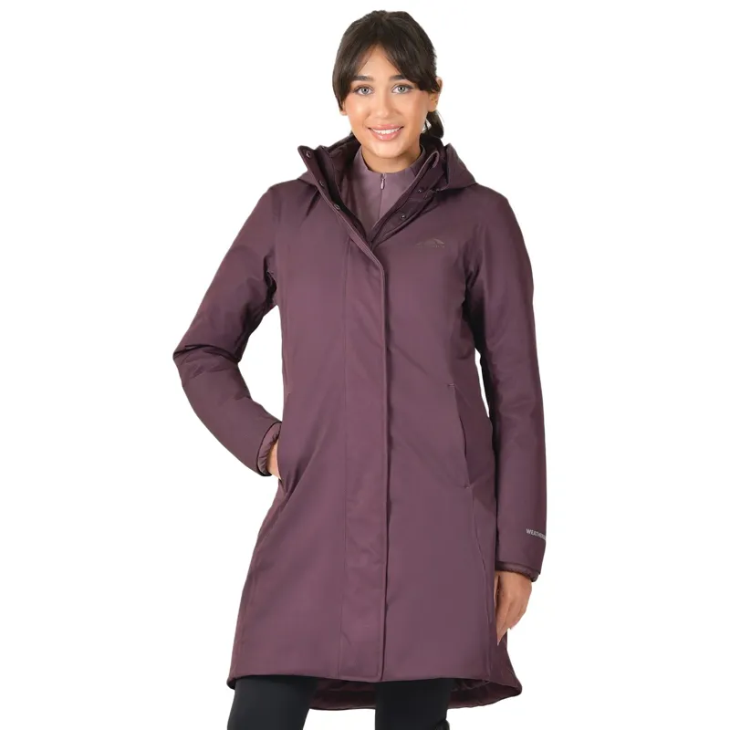 WeatherBeeta All Purpose Womens Waterproof Longline Jacket - Mulberry