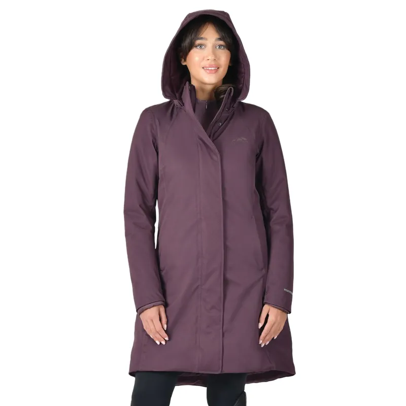 WeatherBeeta All Purpose Womens Waterproof Longline Jacket - Mulberry-3