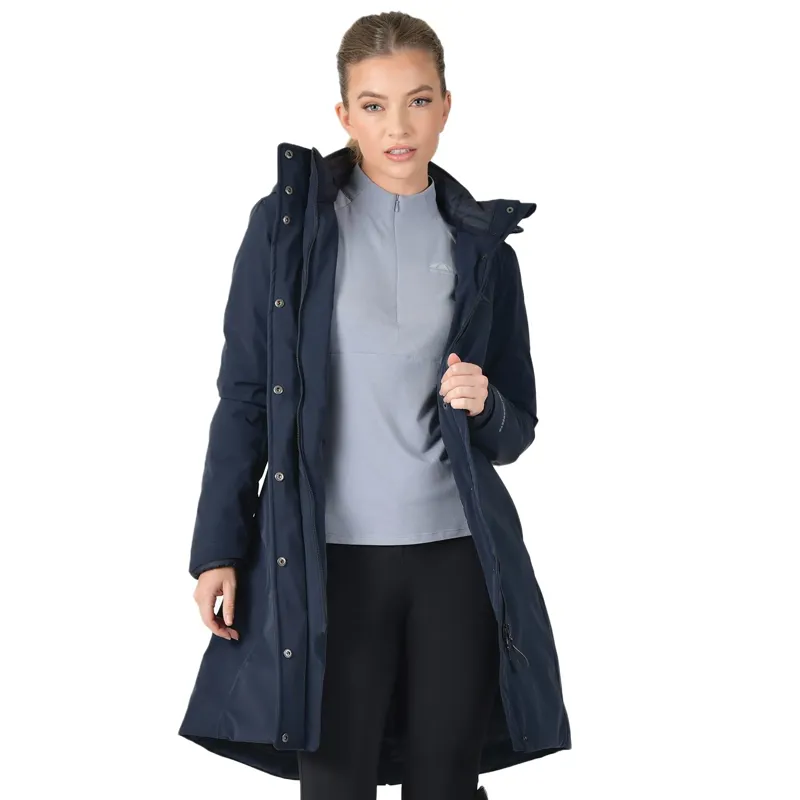 WeatherBeeta All Purpose Women's Waterproof Longline Jacket - Navy-3