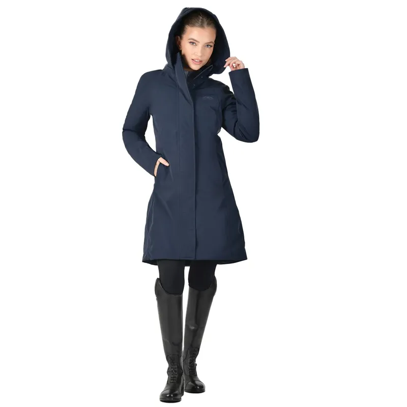 WeatherBeeta All Purpose Women's Waterproof Longline Jacket - Navy-6
