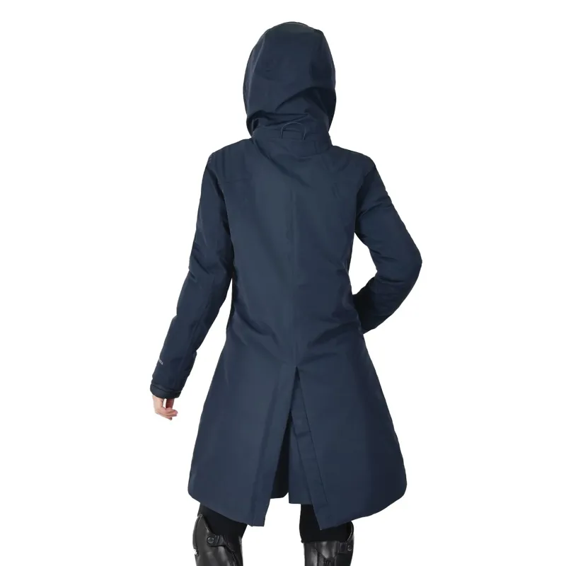 WeatherBeeta All Purpose Women's Waterproof Longline Jacket - Navy-5