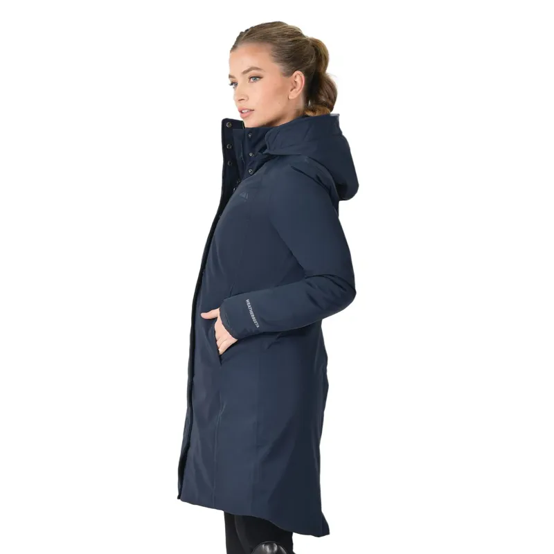 WeatherBeeta All Purpose Women's Waterproof Longline Jacket - Navy-2