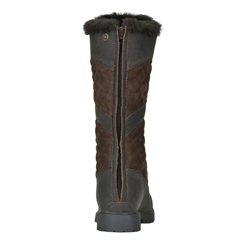 Dublin Yukon Quilt Women's Tall Country Boots - Chocolate-4