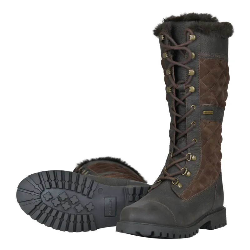 Dublin Yukon Quilt Women's Tall Country Boots - Chocolate-7