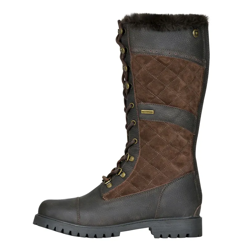Dublin Yukon Quilt Women's Tall Country Boots - Chocolate-3