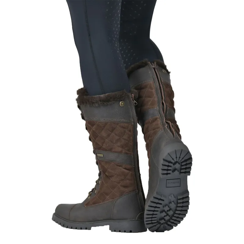Dublin Yukon Quilt Women's Tall Country Boots - Chocolate-2