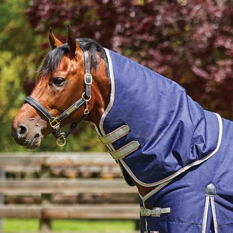 WeatherBeeta ComFiTec Essential 0g Turnout Neck Cover Navy/Silver