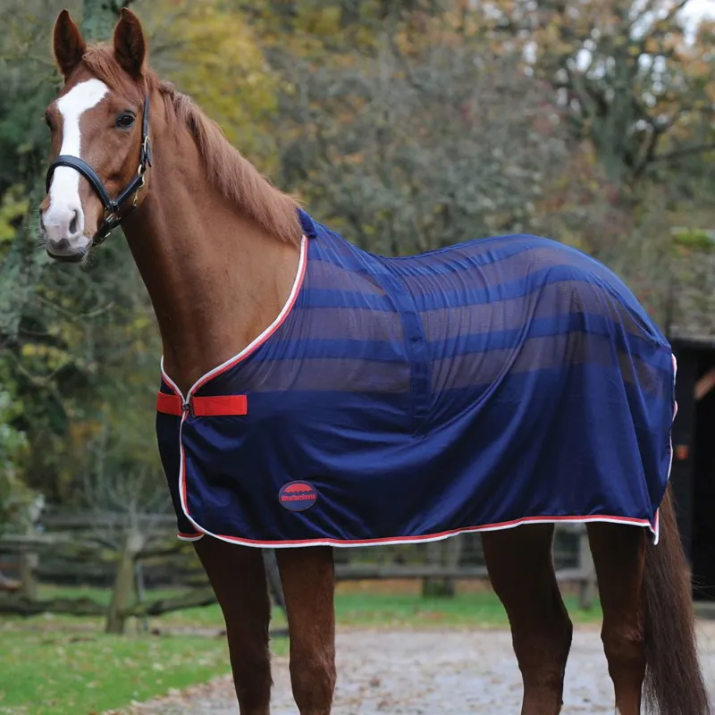 WeatherBeeta Scrim Cooler Mesh Sheet - Navy/Red/White-1