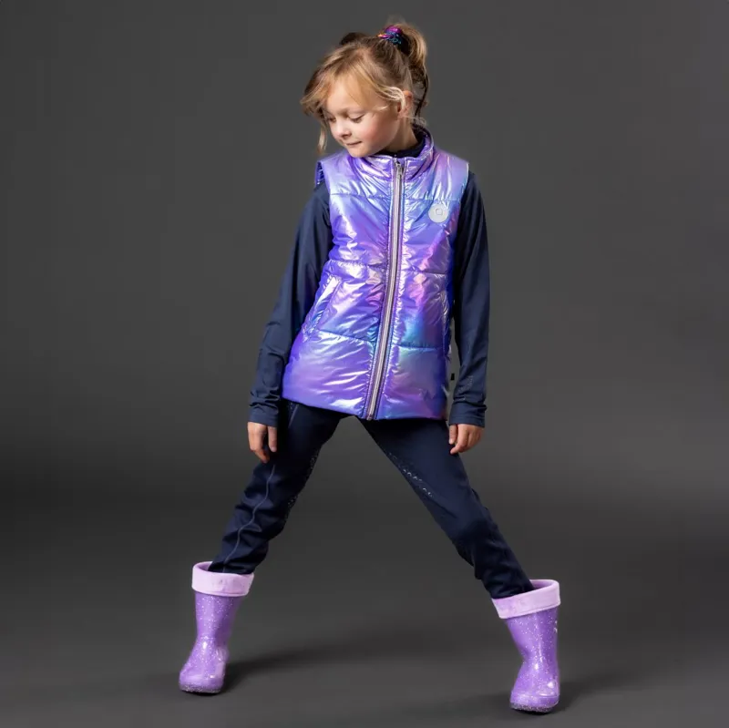 Equipage Light Glitter Junior Rain Boots - Purple Haze-2