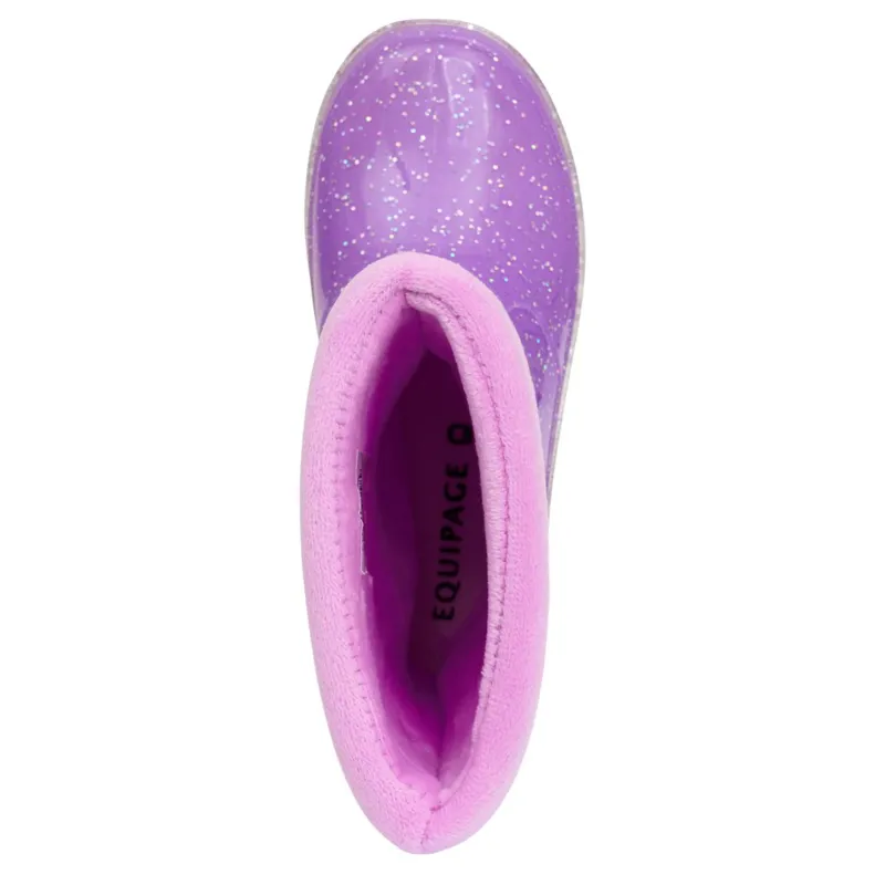 Equipage Light Glitter Junior Rain Boots - Purple Haze-3