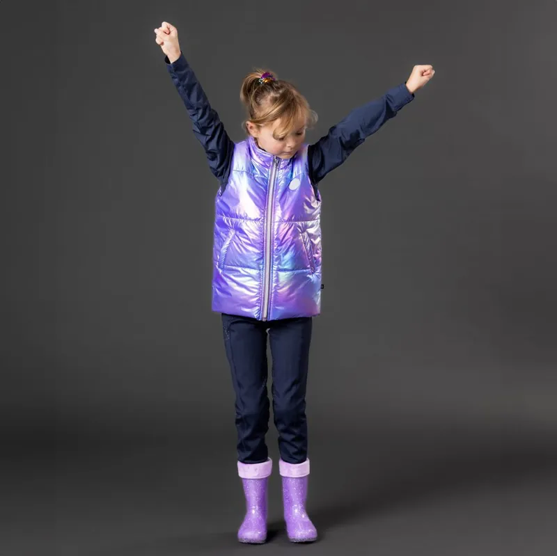 Equipage Light Glitter Junior Rain Boots - Purple Haze-8
