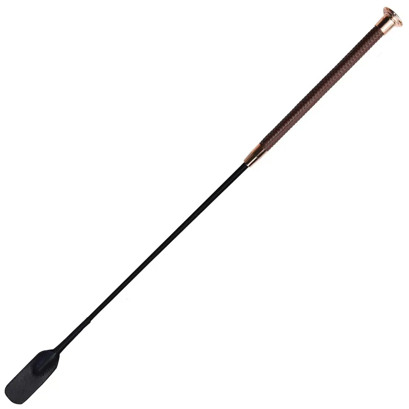 Woof Wear Diamond Riding Whip - Chocolate