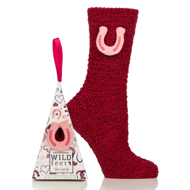 Wild Feet Junior Gift Box Socks - Horseshoe