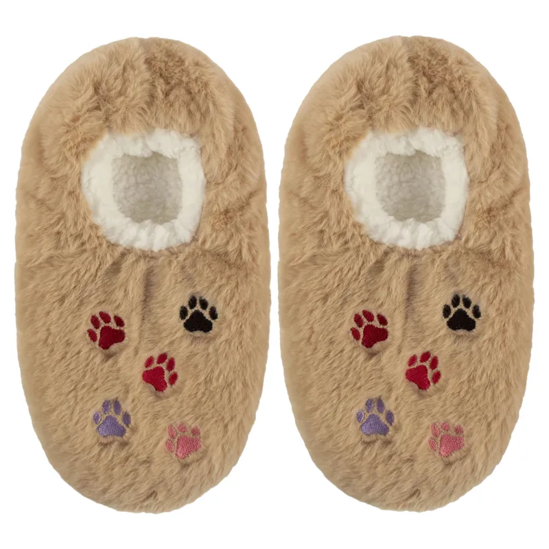 Wild Feet Junior Slipper Socks - Pawprint