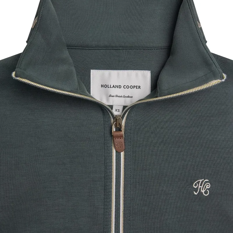 Holland Cooper Windsor Women's Quarter Zip Sweatshirt - Ivy Green-3