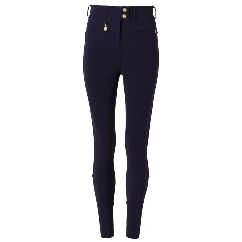 Holland Cooper Windsor Full Grip Womens Breeches - Ink Navy-2