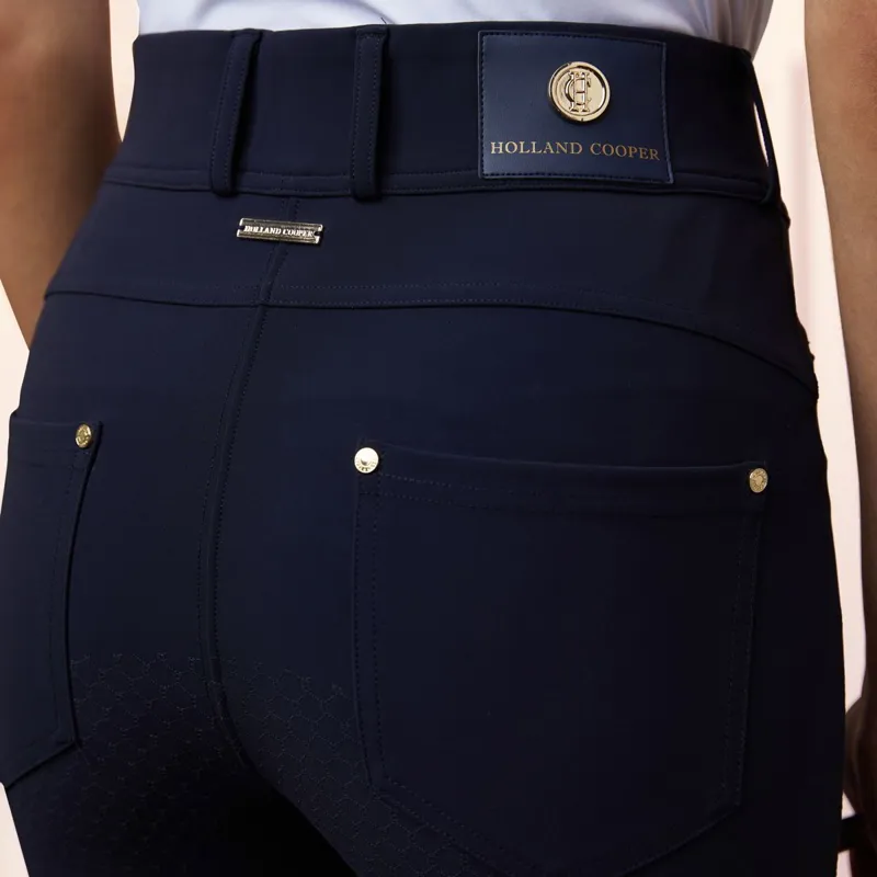 Holland Cooper Windsor Full Grip Womens Breeches - Ink Navy-7