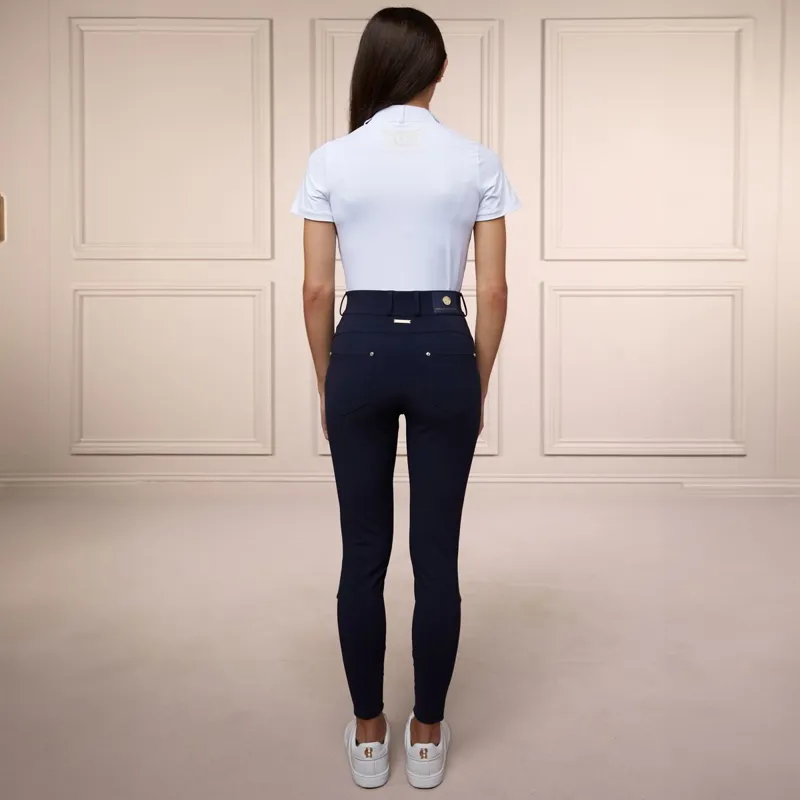 Holland Cooper Windsor Full Grip Womens Breeches - Ink Navy-8