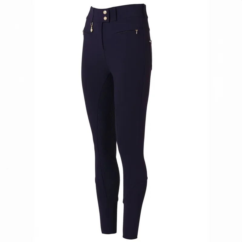 Holland Cooper Windsor Full Grip Womens Breeches - Ink Navy-10
