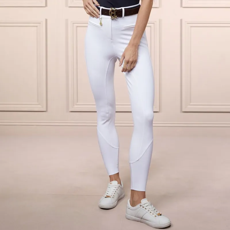 Holland Cooper Windsor Full Grip Ladies Breeches - White