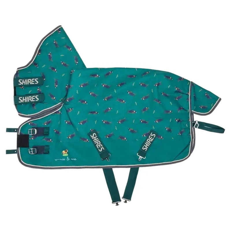 Winnie and Me 200g Combo Neck Pony Turnout Blanket - Green Print