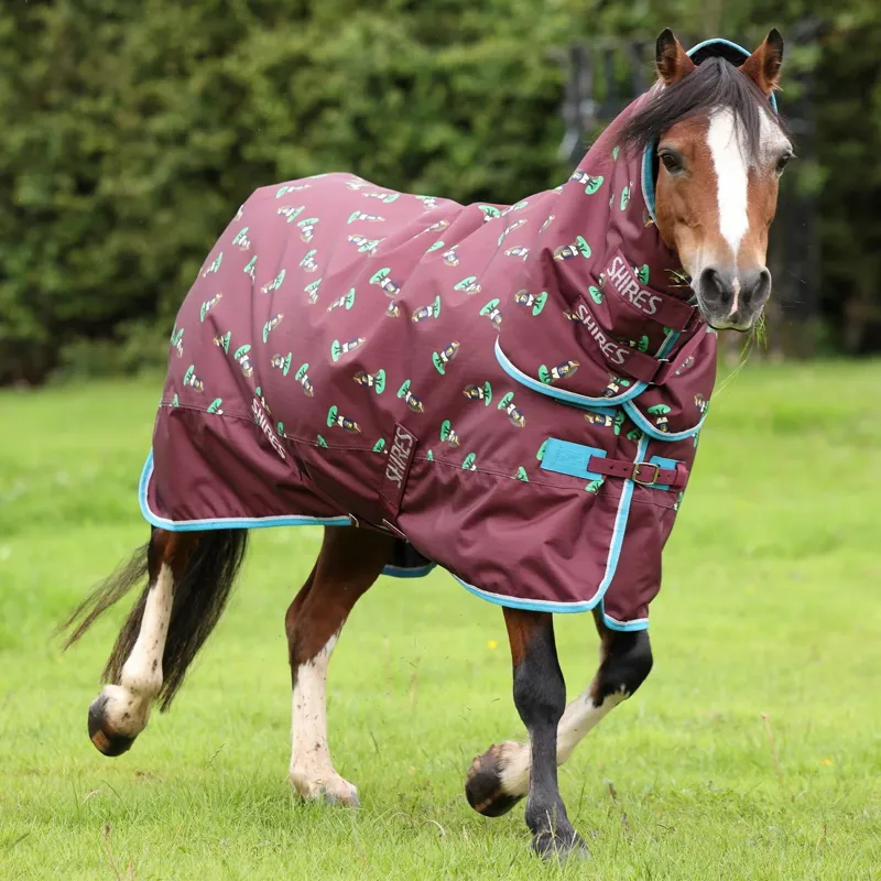 Winnie and Me 200g Combo Neck Pony Turnout Blanket - Maroon-5