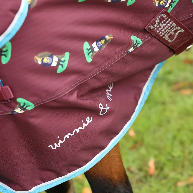 Winnie and Me 200g Combo Neck Pony Turnout Blanket - Maroon-3