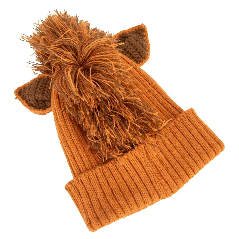 Winnie and Me Festive Junior Pom Pom Hat - Horse-1