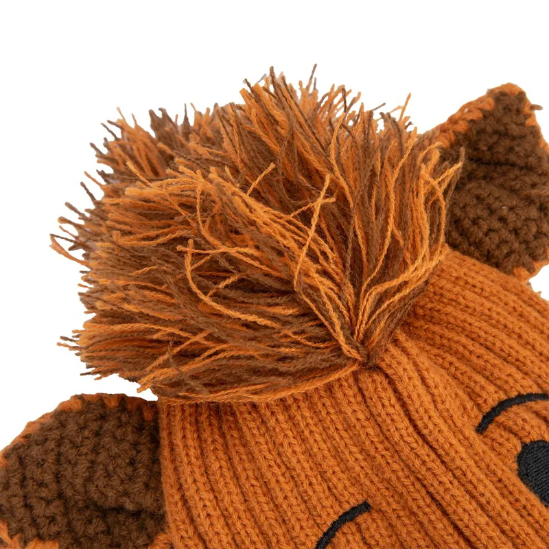 Winnie and Me Festive Junior Pom Pom Hat - Horse-3