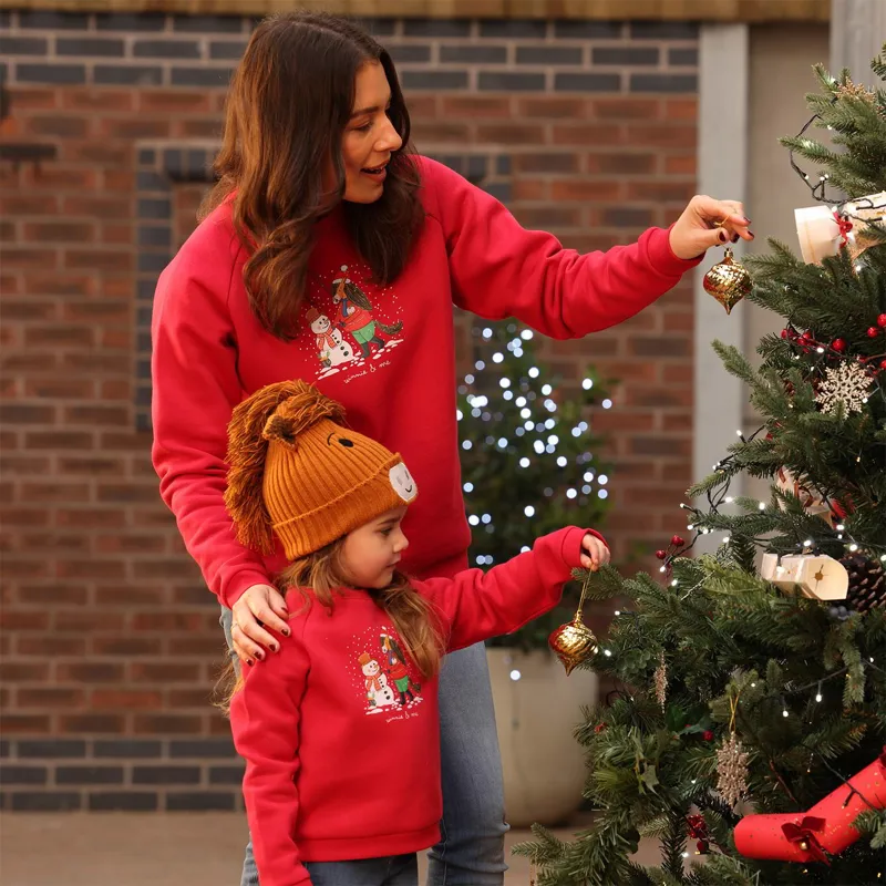 Winnie and Me Holiday Unisex Sweatshirt - Red-1