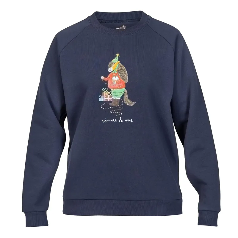 Winnie and Me Festive Unisex Adult Sweatshirt - Navy