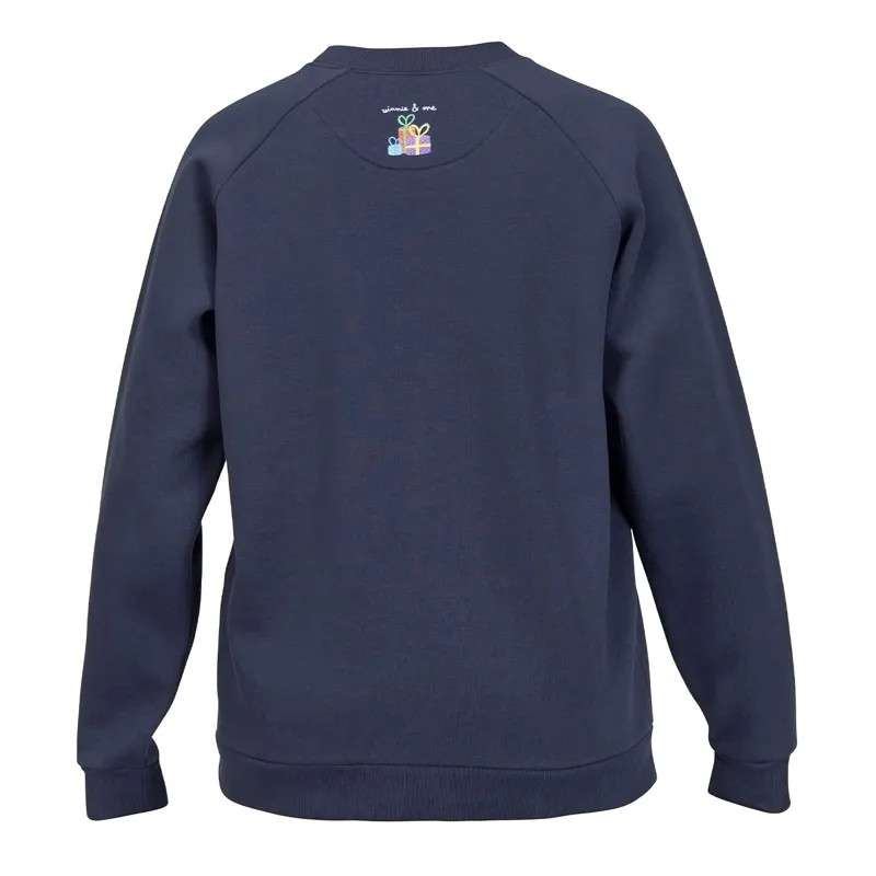 Winnie and Me Festive Unisex Adult Sweatshirt - Navy-2