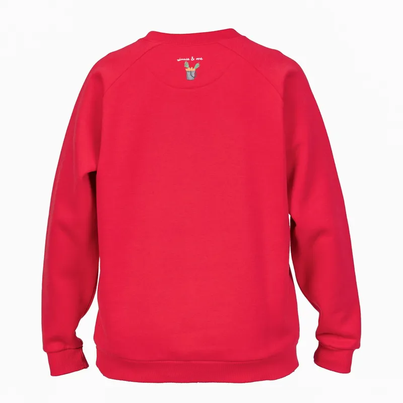 Winnie and Me Holiday Unisex Sweatshirt - Red-2