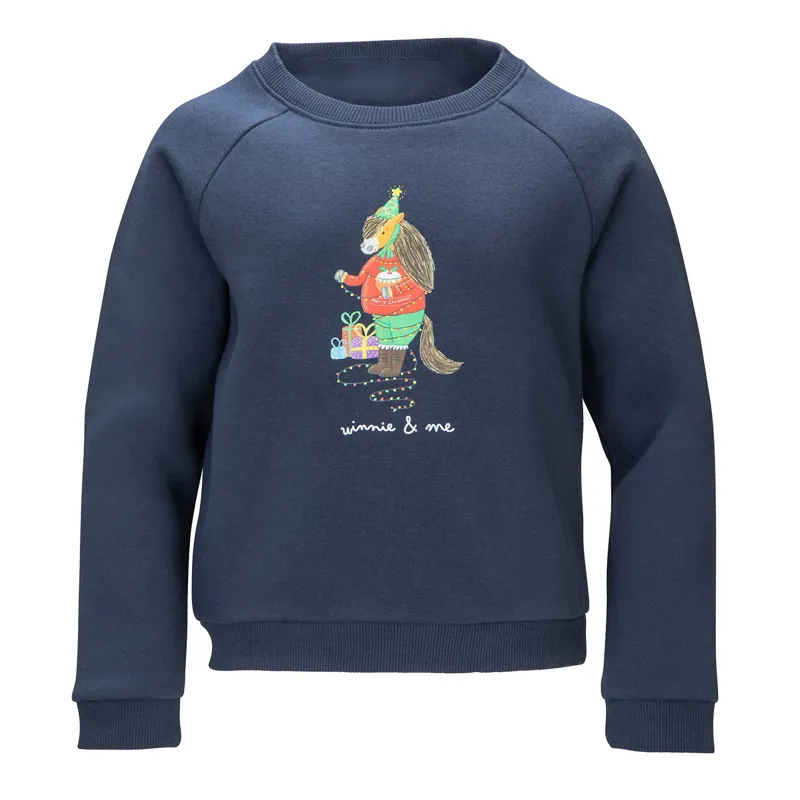 Winnie and Me Festive Junior Sweatshirt - Navy