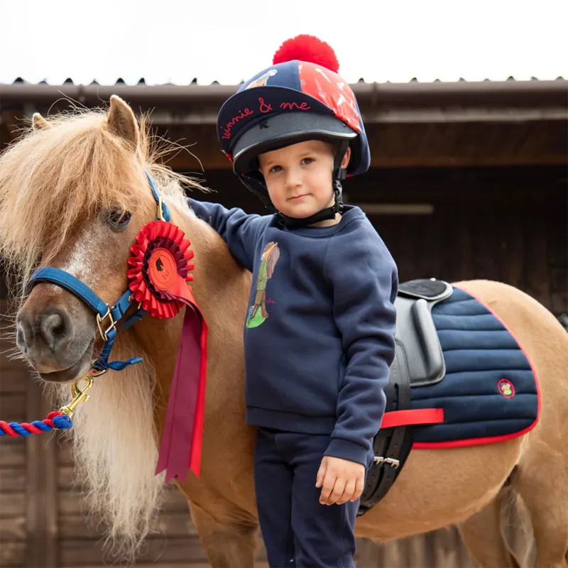 Winnie and Me Pony Saddle Pad - Navy-3
