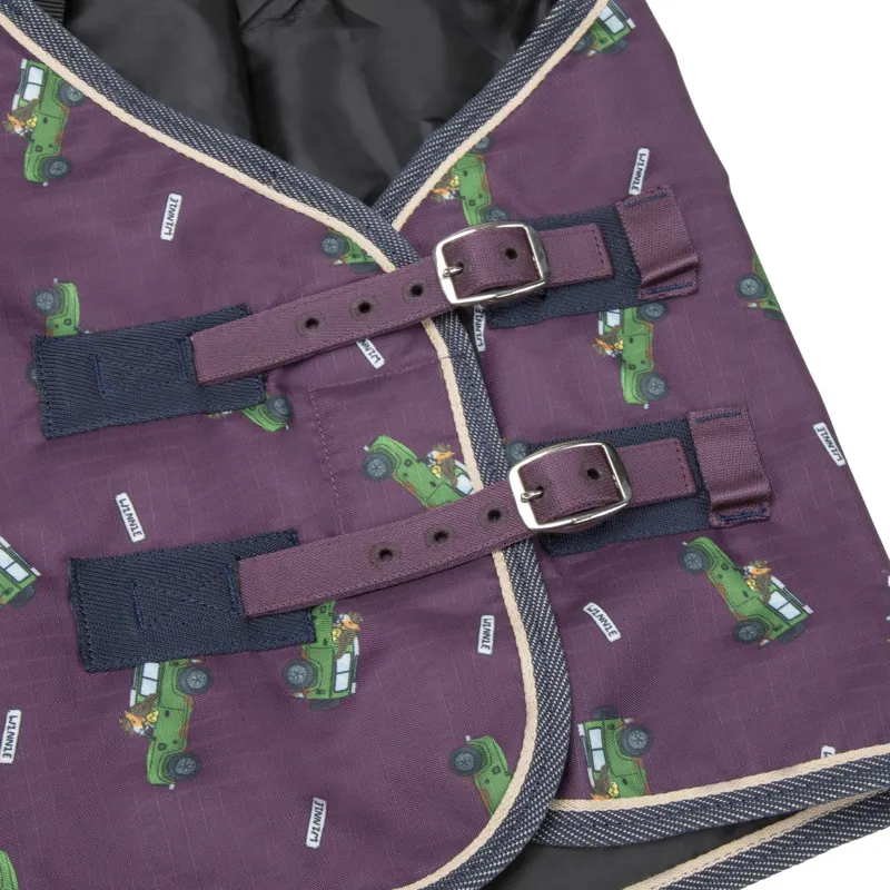 Winnie and Me 100g Turnout Blanket - Burgundy-7