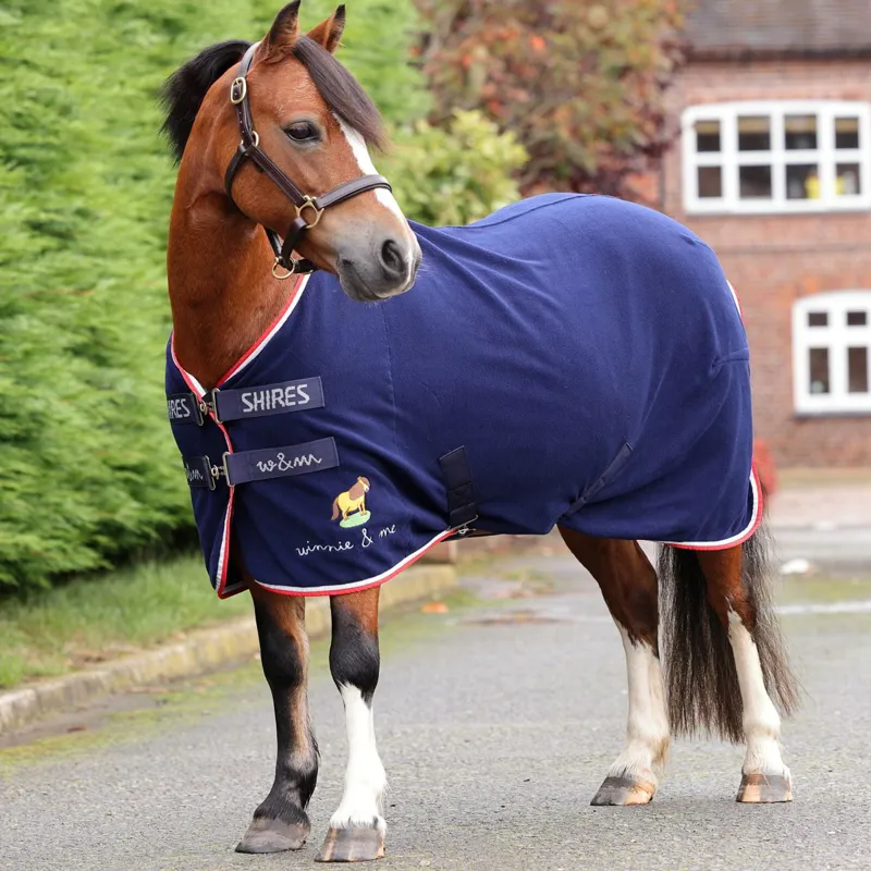 Winnie and Me Fleece Cooler - Navy-1