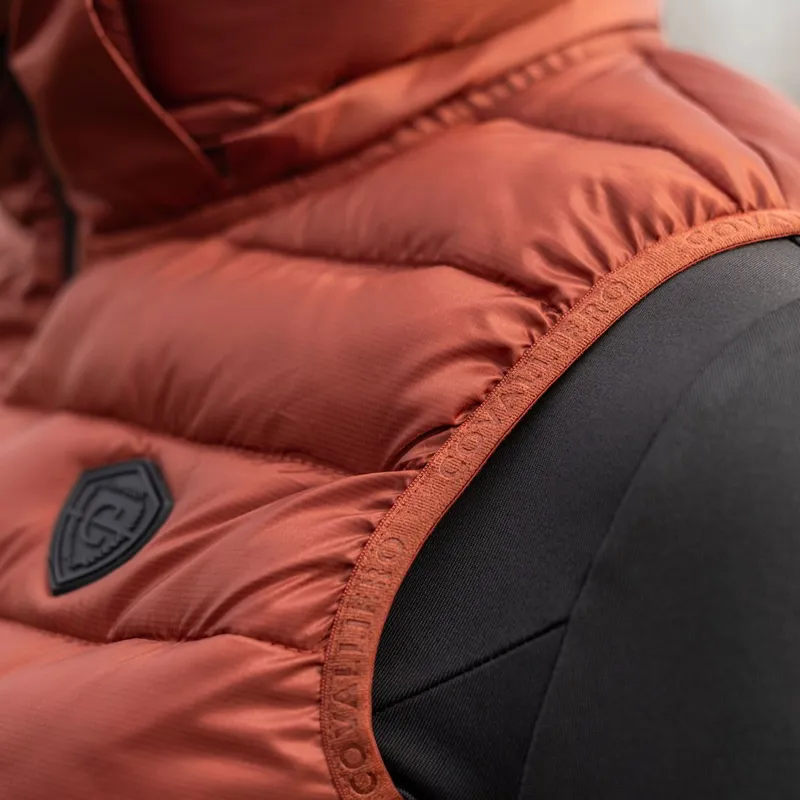 Covalliero Womens Quilted Vest - Rust-8