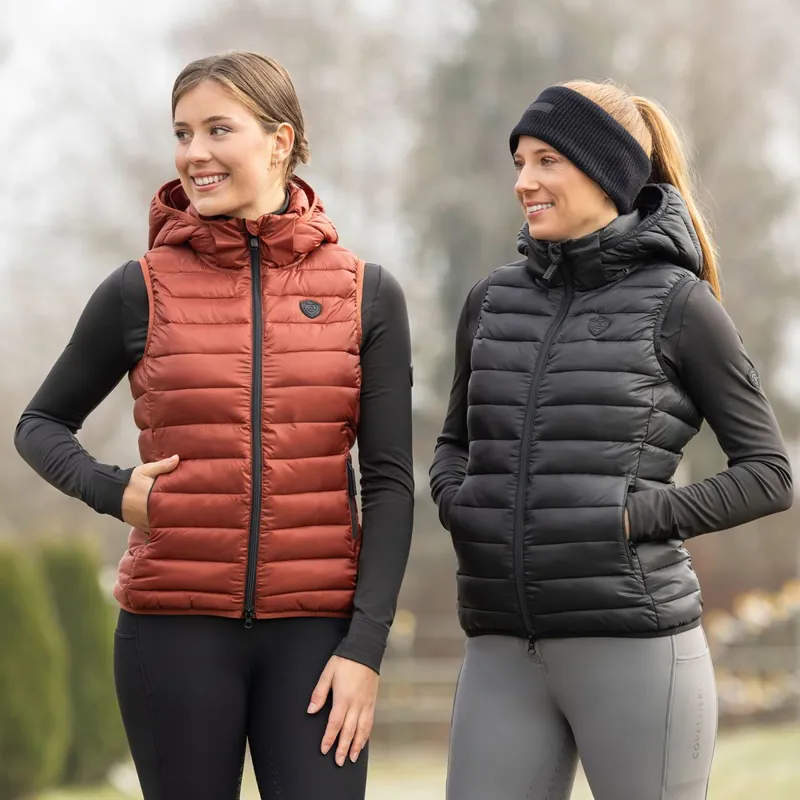 Covalliero Women's Quilted Vest - Black-2