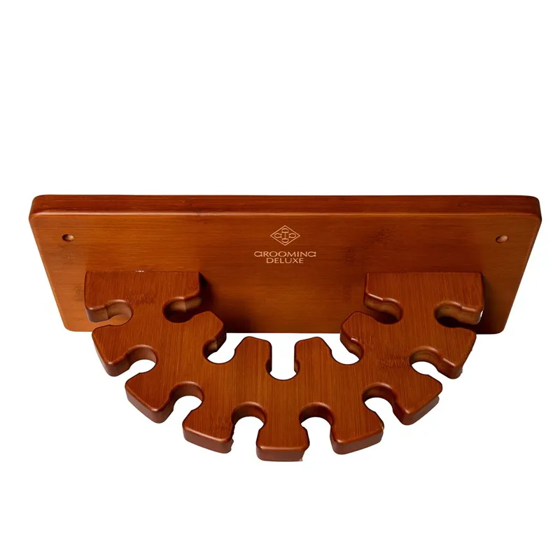 Grooming Deluxe Round Wooden Whip Holder