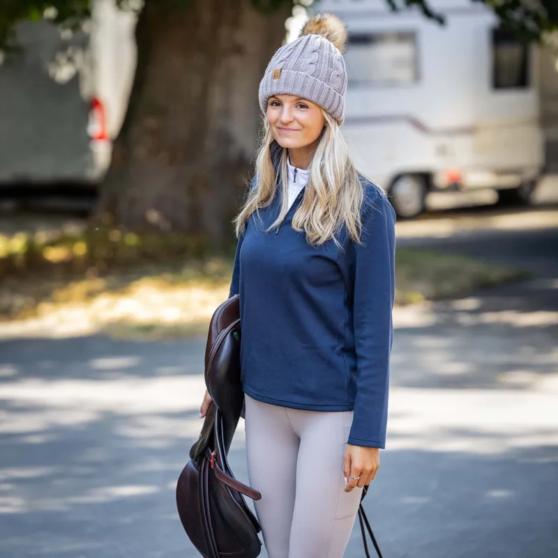 Woof Wear Women's 1/4 Zip Fleece - Navy-1