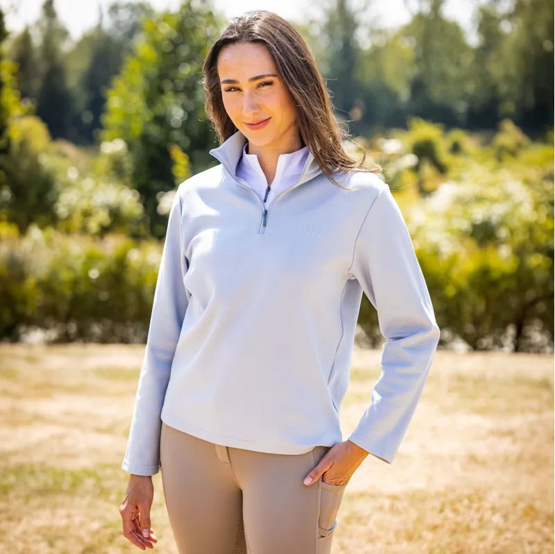 Woof Wear Women's 1/4 Zip Fleece - Powder Blue