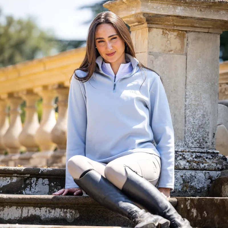 Woof Wear Women's 1/4 Zip Fleece - Powder Blue-1