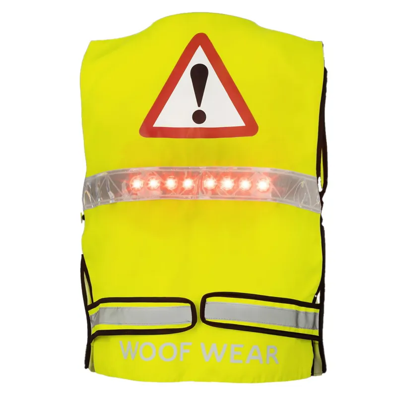 Woof Wear Junior LED Hi-Viz Riding Vest - Yellow-1