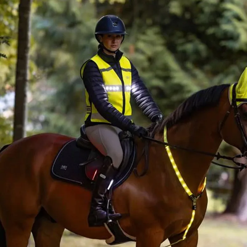 Woof Wear Adult LED Hi-Viz Riding Vest - Yellow-2