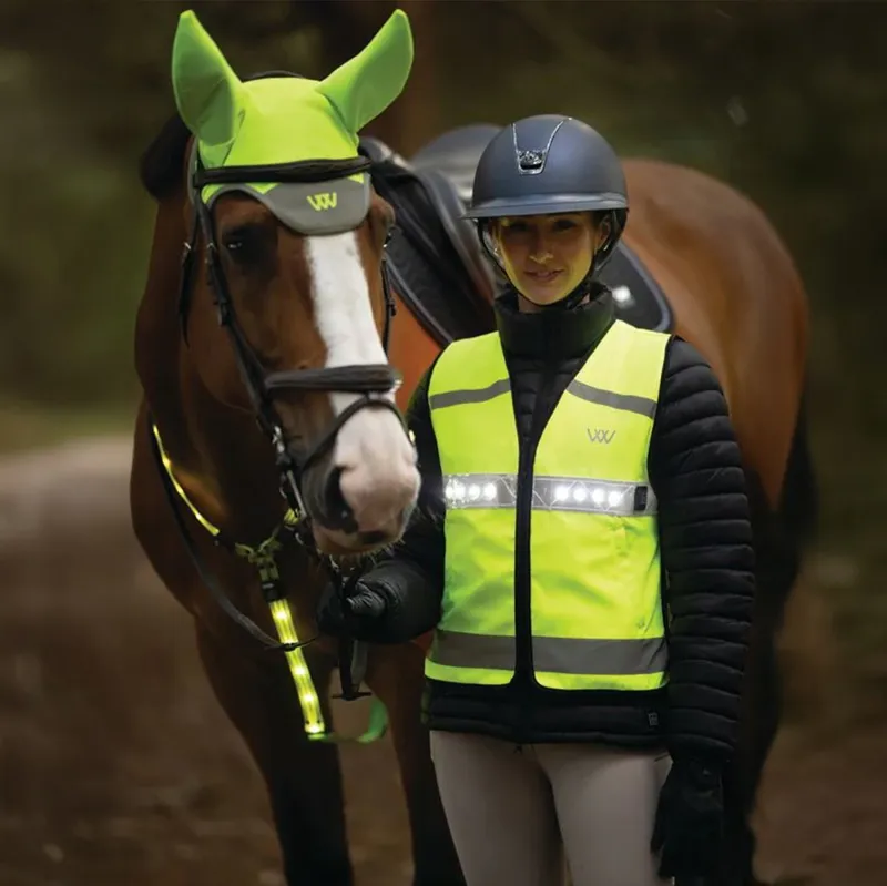 Woof Wear Adult LED Hi-Viz Riding Vest - Yellow