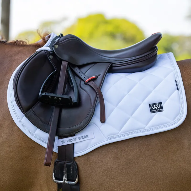 Woof Wear Vision Aura Close Contact Saddle Pad - White-1