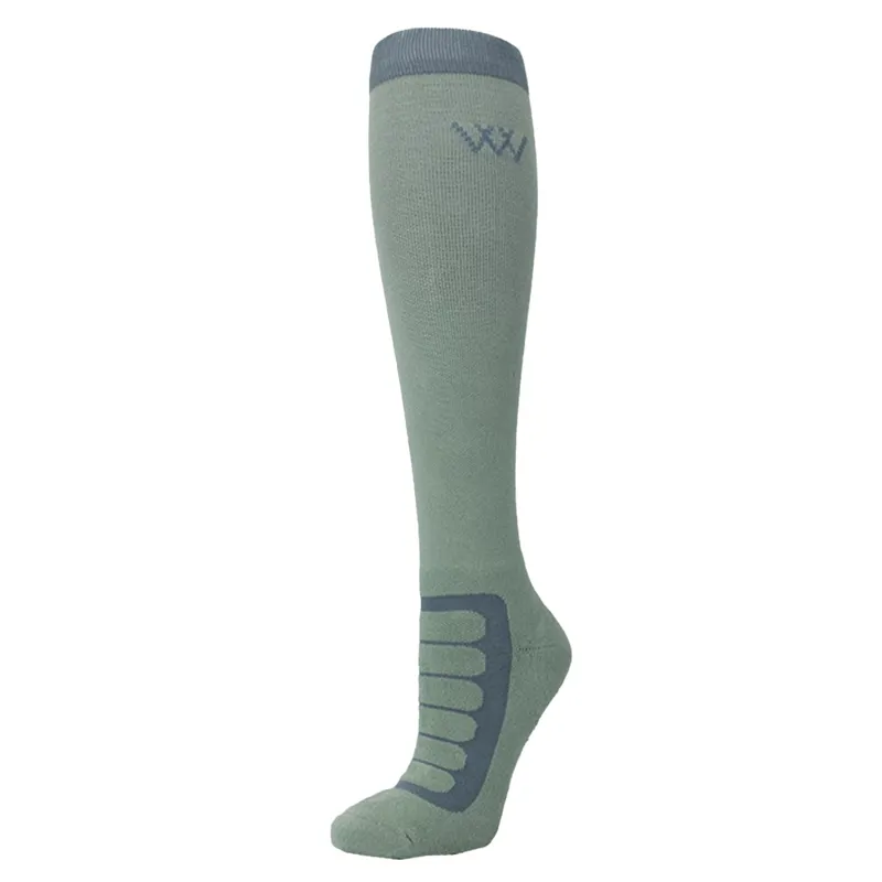 Woof Wear Bamboo Tech Tall Riding Socks - Sage/Steel