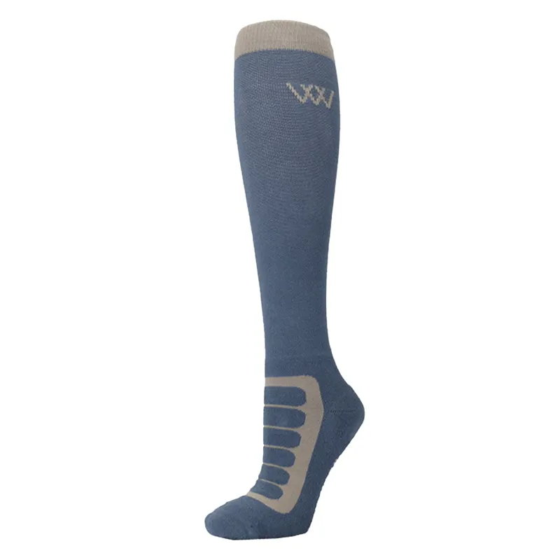 Woof Wear Bamboo Tech Tall Riding Socks - Steel/Stone